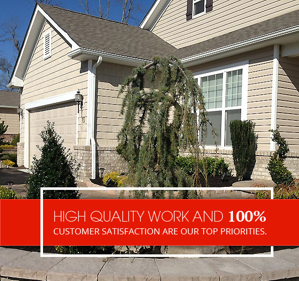 High quality work and 100% customer satisfaction are our top priorities.